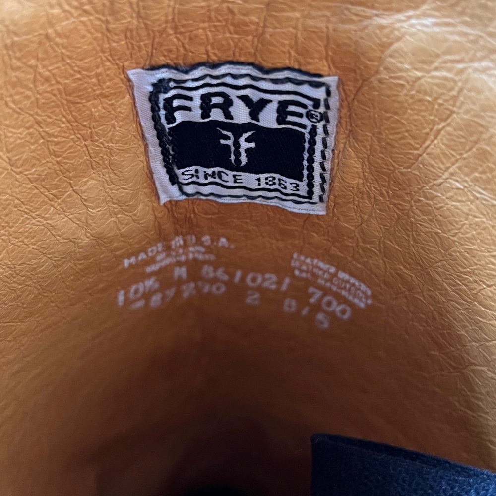 Frye banana campus boots size 10.5. Women’s - USA made - leather soles - Picture 5 of 7